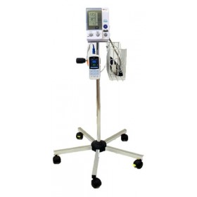 Blodtrycksmätare Omron 907 med golvstativ och pulsoximeter