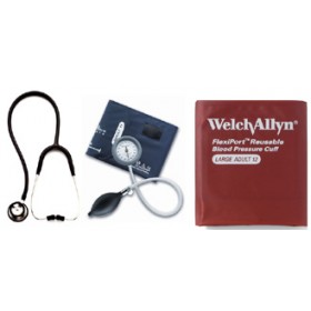 Blodtrycksmätare Welch Allyn DS44-11 med Professional stetoskop och extra FlexiPort®-manschett strl large 